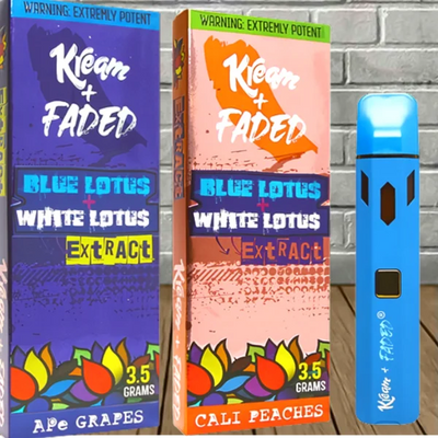 Kream + Faded Blue Lotus + White Lotus Extract Disposable 3.5g Best Sales Price - Vape Pens