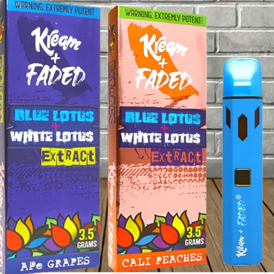 Kream + Faded Blue Lotus + White Lotus Extract Disposable 3.5g Best Price