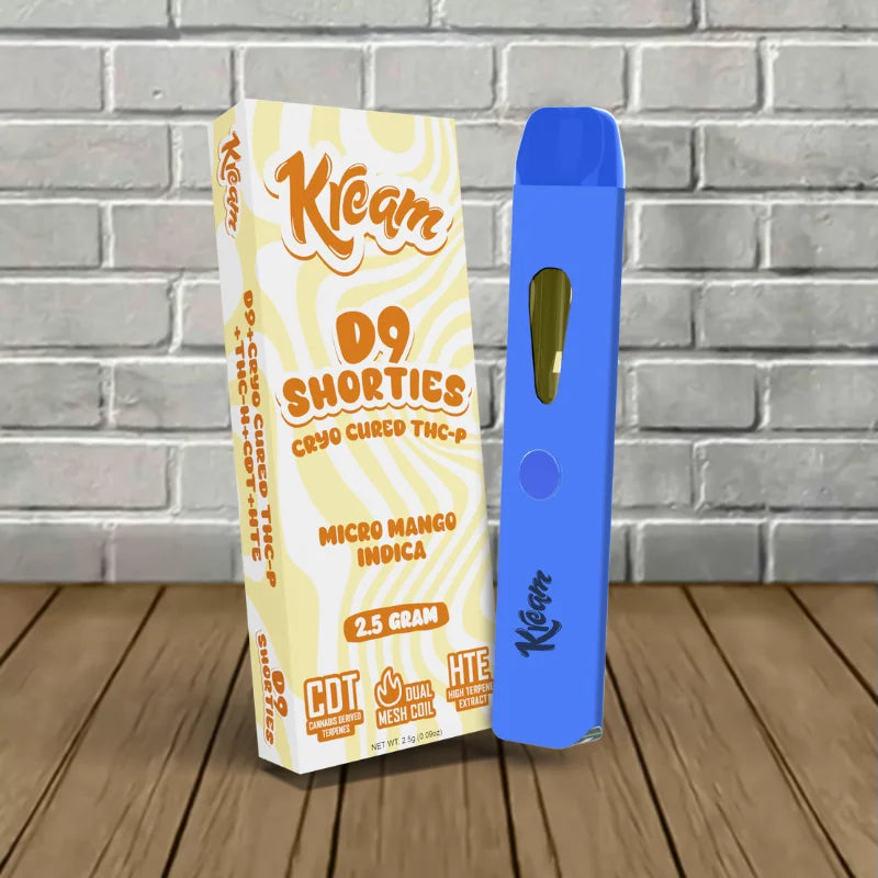 Kream D9 Shorties Cryo Cured THC-P Disposable Vape 2.5g