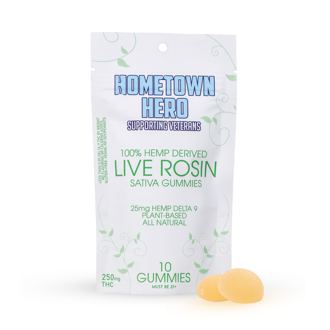 Hometown Hero Delta-9 THC Live Rosin Gummies Best Sales Price - Gummies