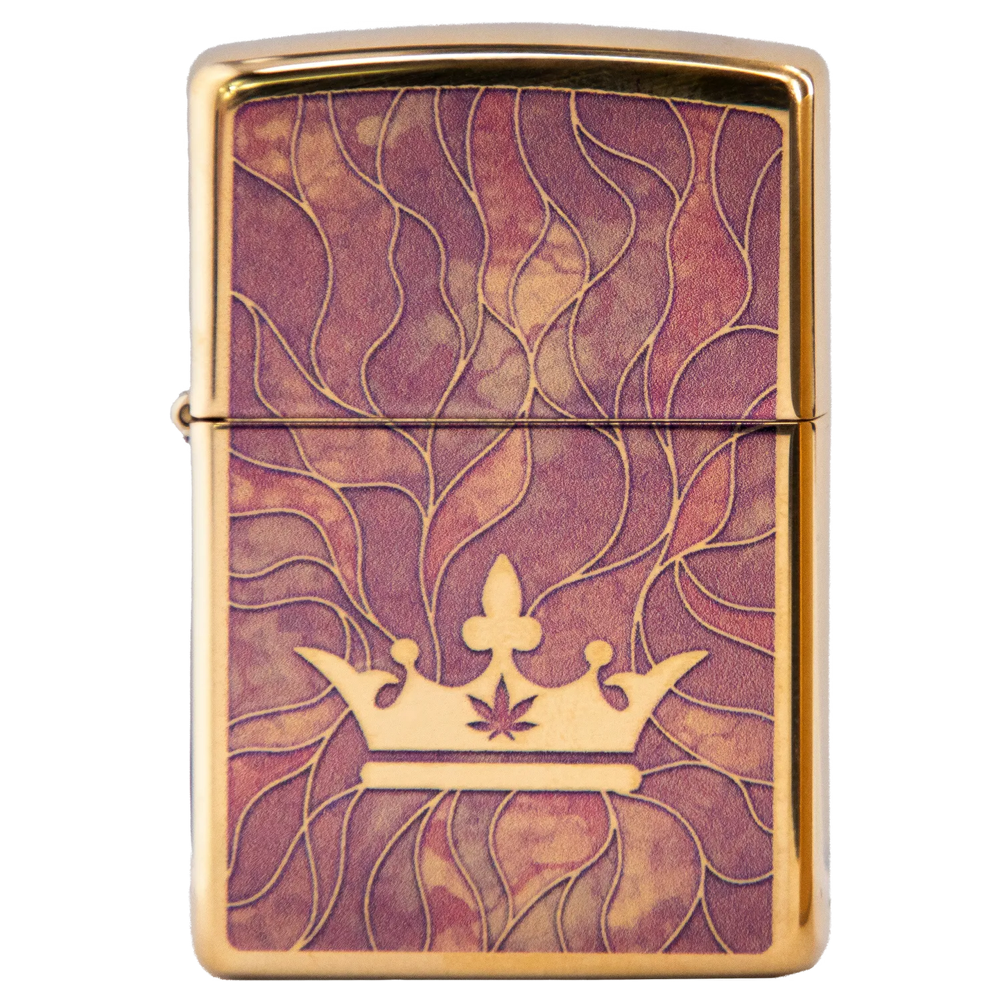 Queen of Bud Rose Quartz Mosaic Zippo