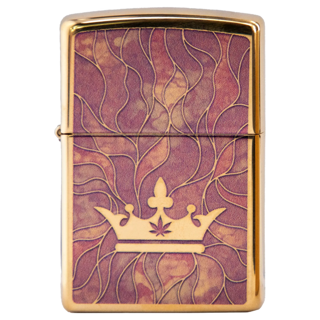 Queen of Bud Rose Quartz Mosaic Zippo