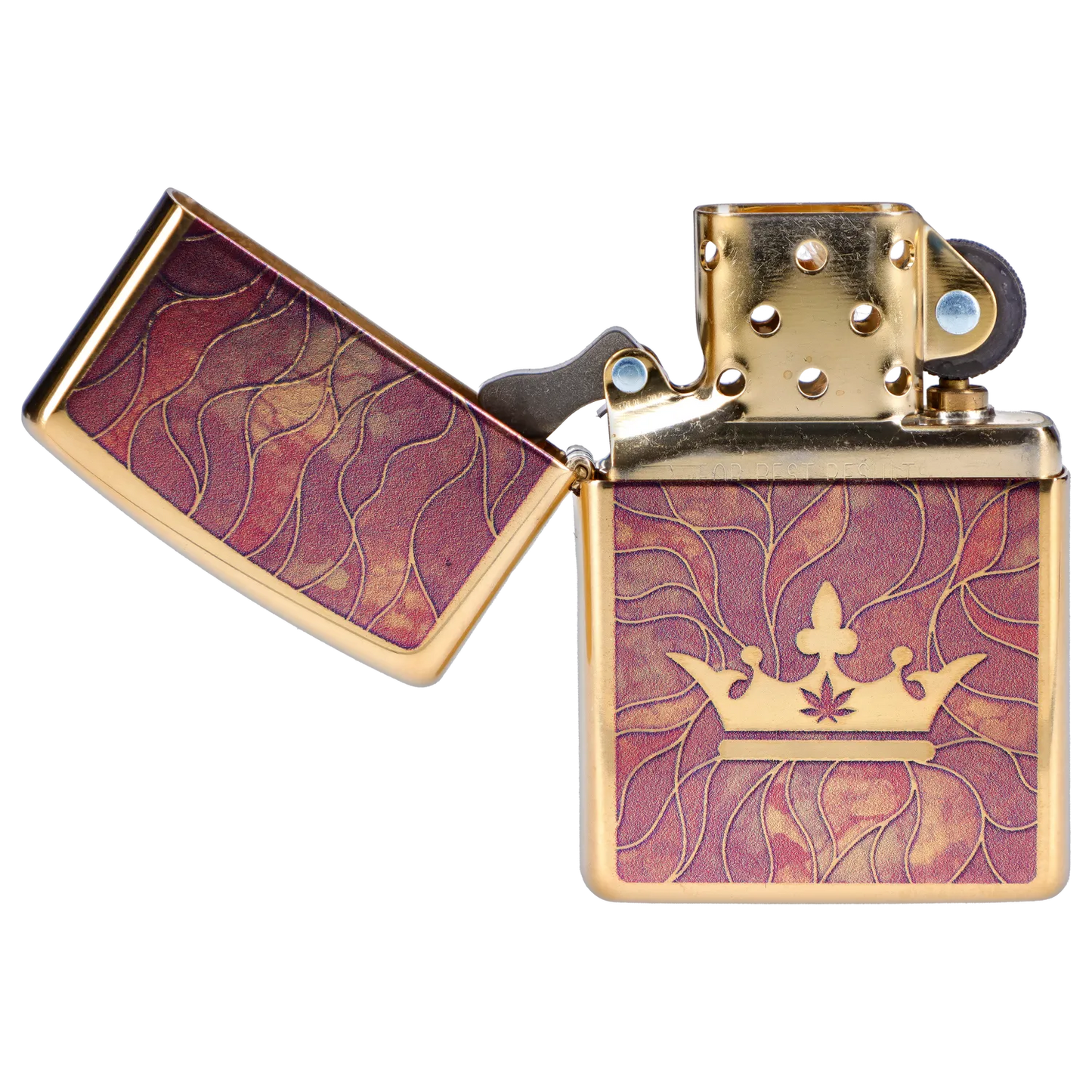 Queen of Bud Rose Quartz Mosaic Zippo