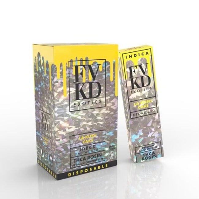 LA Kush Cake FVKD Exotics THC-A Rosin Disposable 3.5G Best Sales Price - Vape Pens