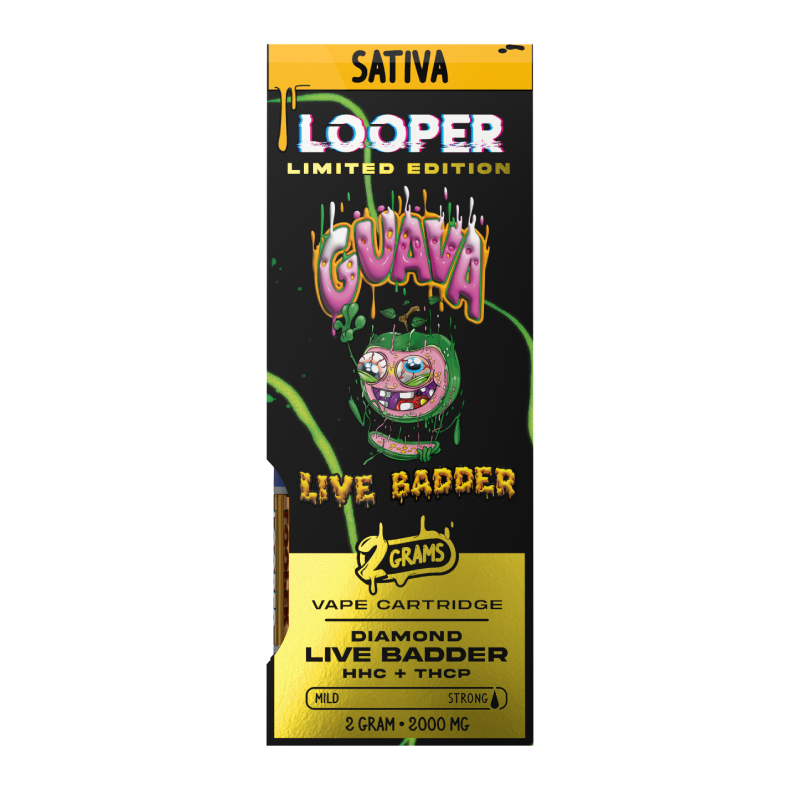 Live Badder 2g Cartridge: Guava by Looper Vape