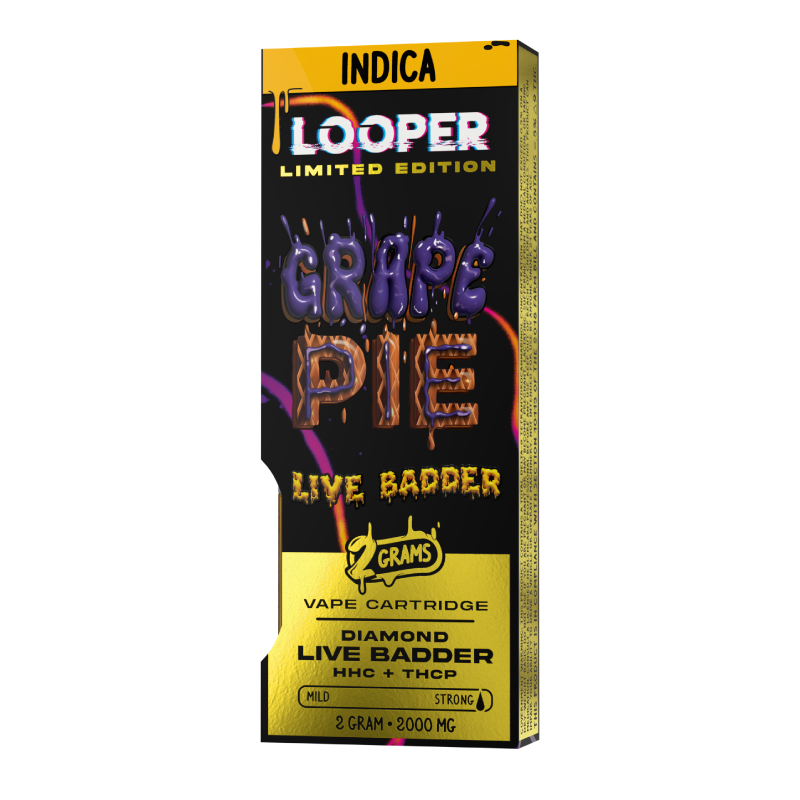 Live Badder 2g Cartridge: Grape Pie by Looper Vape