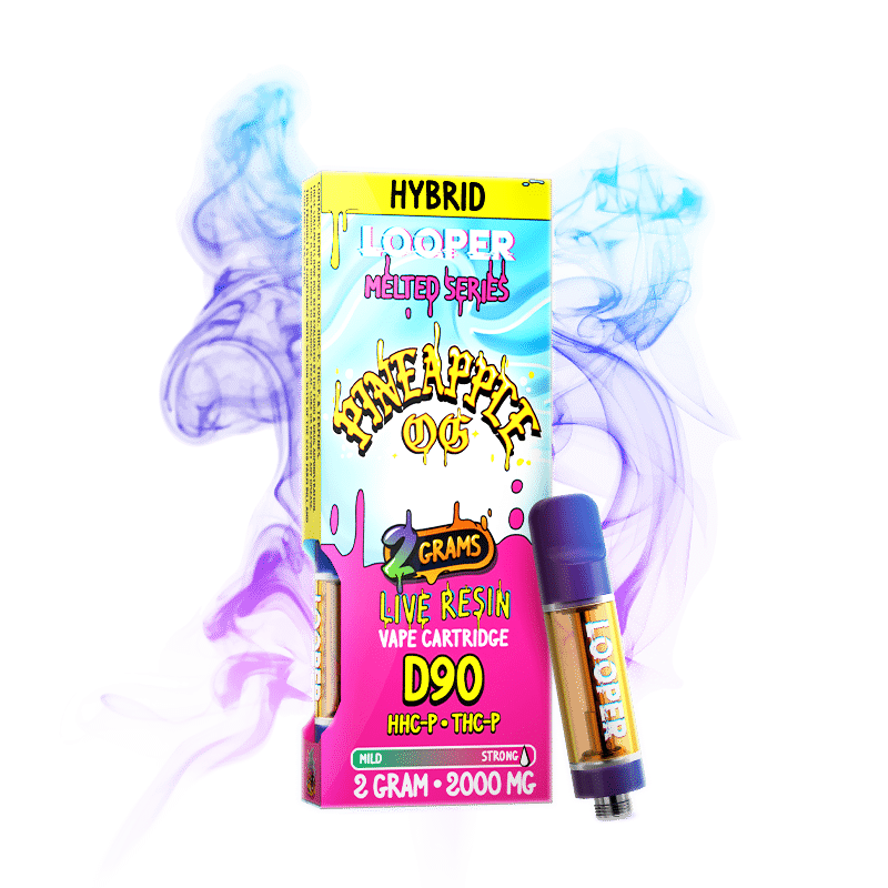 Melted Series 2g Cartridge: Pineapple OG by Looper Vape