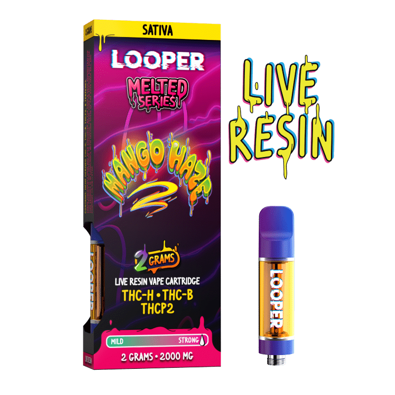 Melted Series 2g Cartridge: Mango Haze by Looper Vape