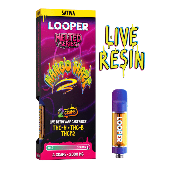 Melted Series 2g Cartridge: Mango Haze by Looper Vape