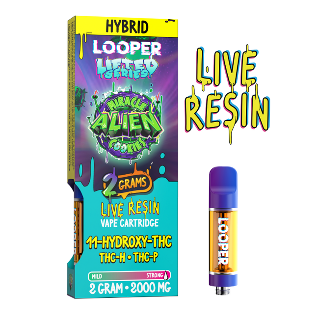 Lifted Series 2g Cartridge: Miracle Alien Cookies by Looper Vape