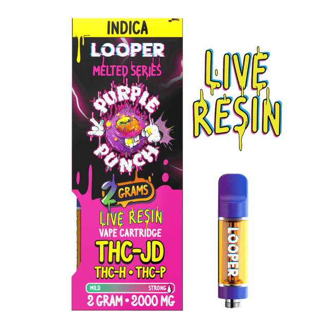 Melted Series 2g Cartridge: Purple Punch by Looper Vape