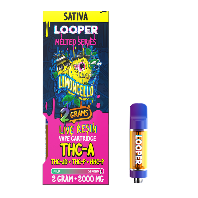 Melted Series 2g Cartridge: Limoncello by Looper Vape