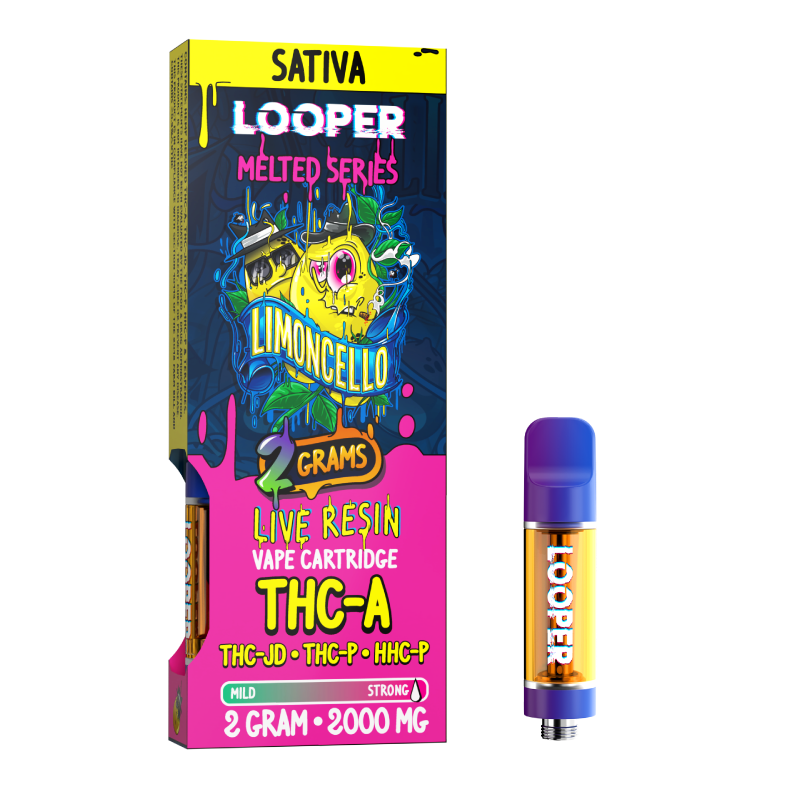 Melted Series 2g Cartridge: Limoncello by Looper Vape