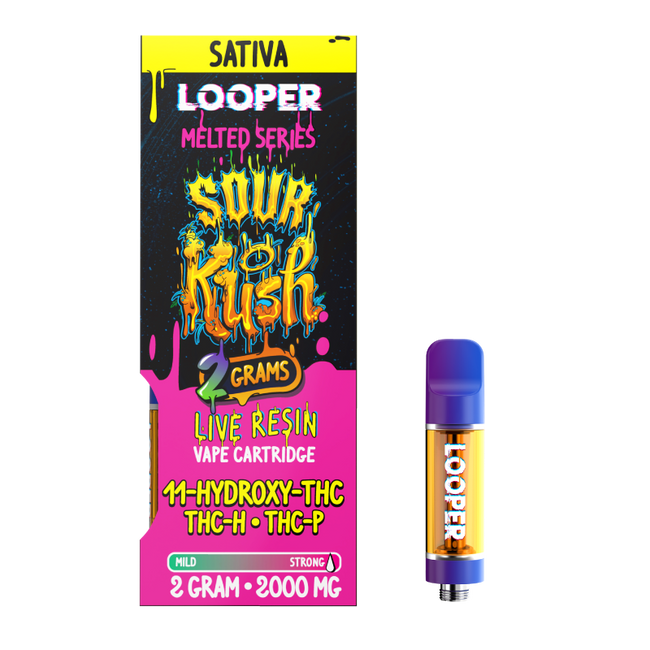 Melted Series 2g Cartridge: Sour Kush by Looper Vape