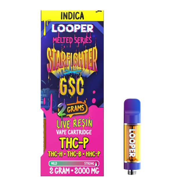 Melted Series 2g Cartridge: Starfighter x GSC by Looper Vape