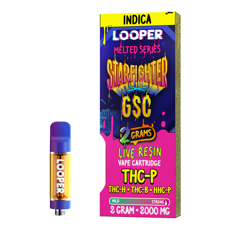 Melted Series 2g Cartridge: Starfighter x GSC by Looper Vape