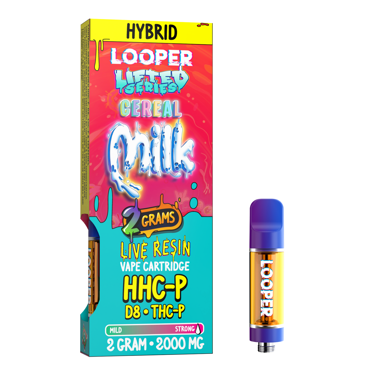 Lifted Series 2g Cartridge: Cereal Milk by Looper Vape