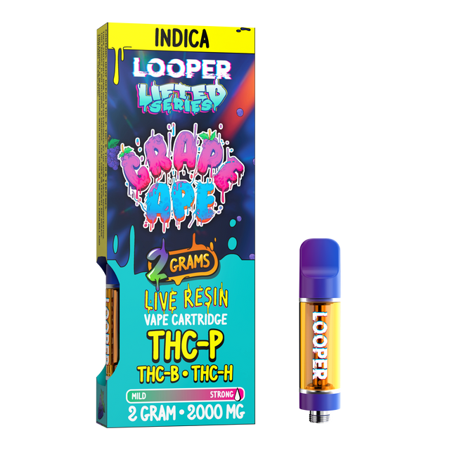Lifted Series 2g Cartridge: Grape Ape by Looper Vape