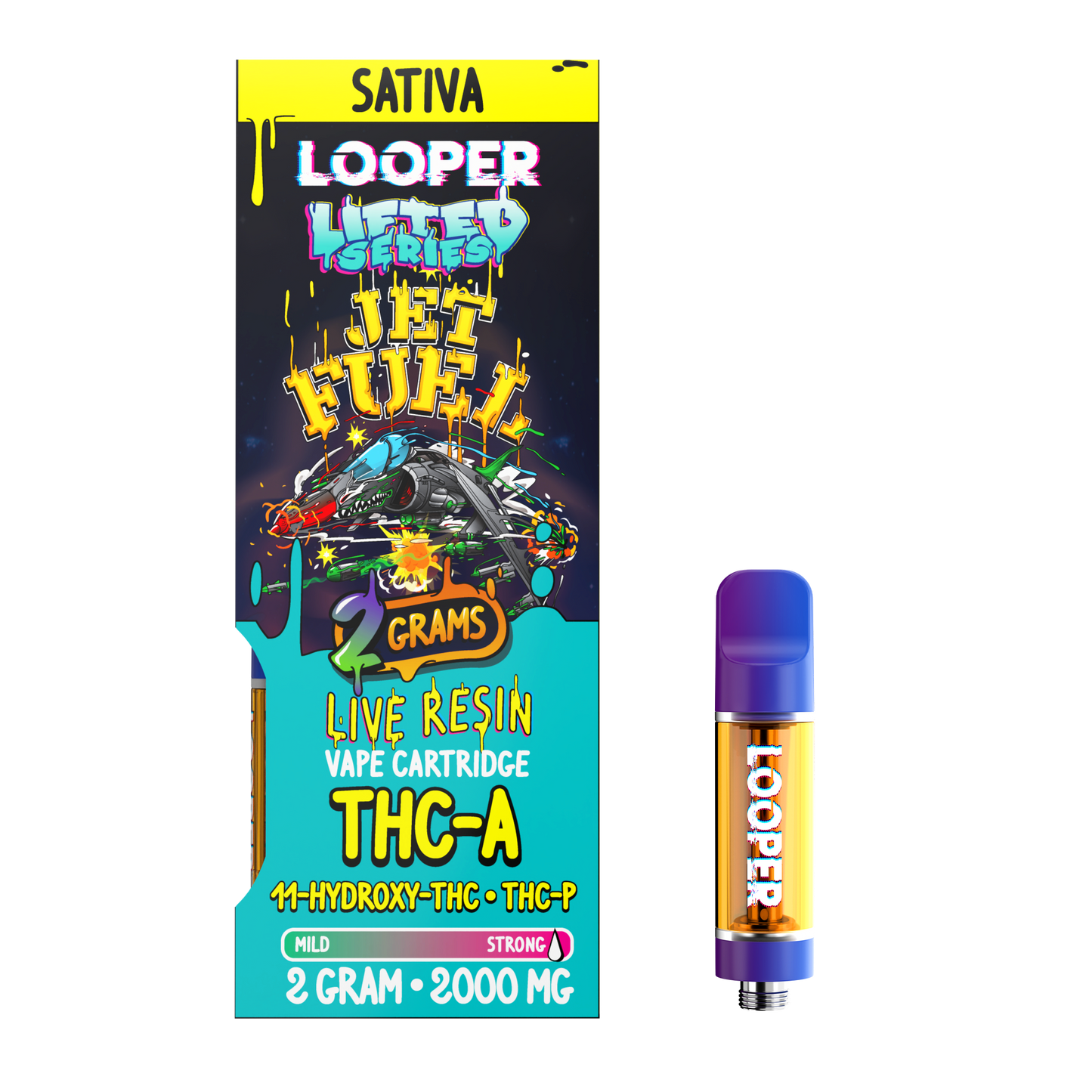 Lifted Series 2g Cartridge: Jet Fuel by Looper Vape