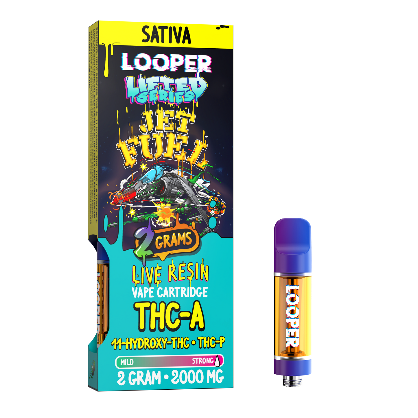 Lifted Series 2g Cartridge: Jet Fuel by Looper Vape
