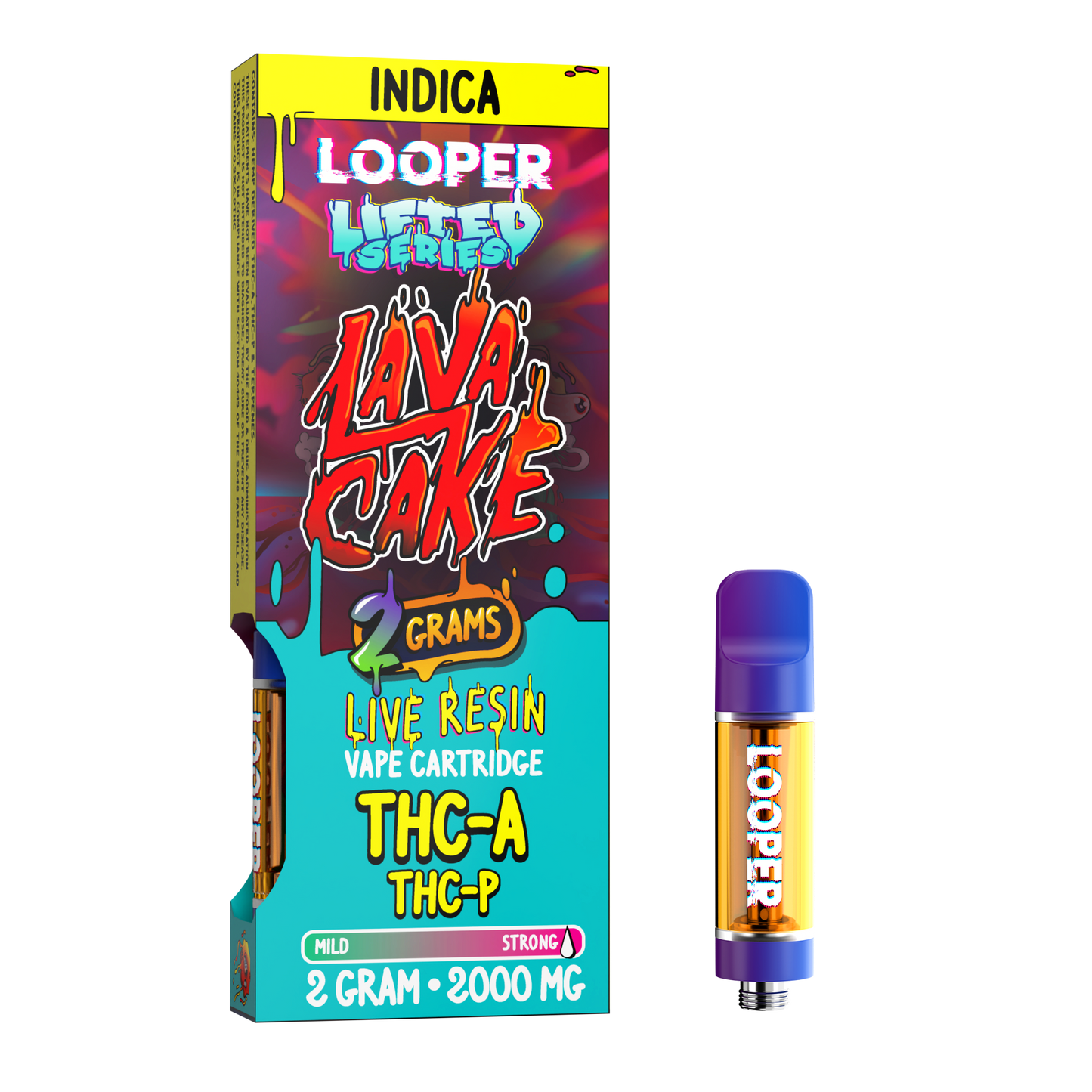 Lifted Series 2g Cartridge: Lava Cake by Looper Vape