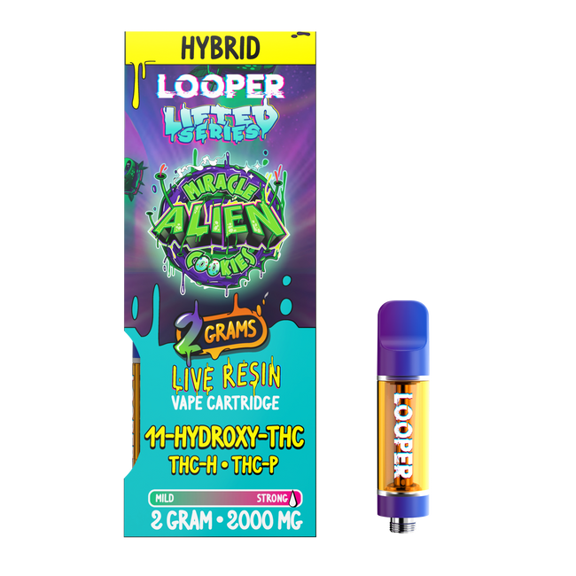 Lifted Series 2g Cartridge: Miracle Alien Cookies by Looper Vape