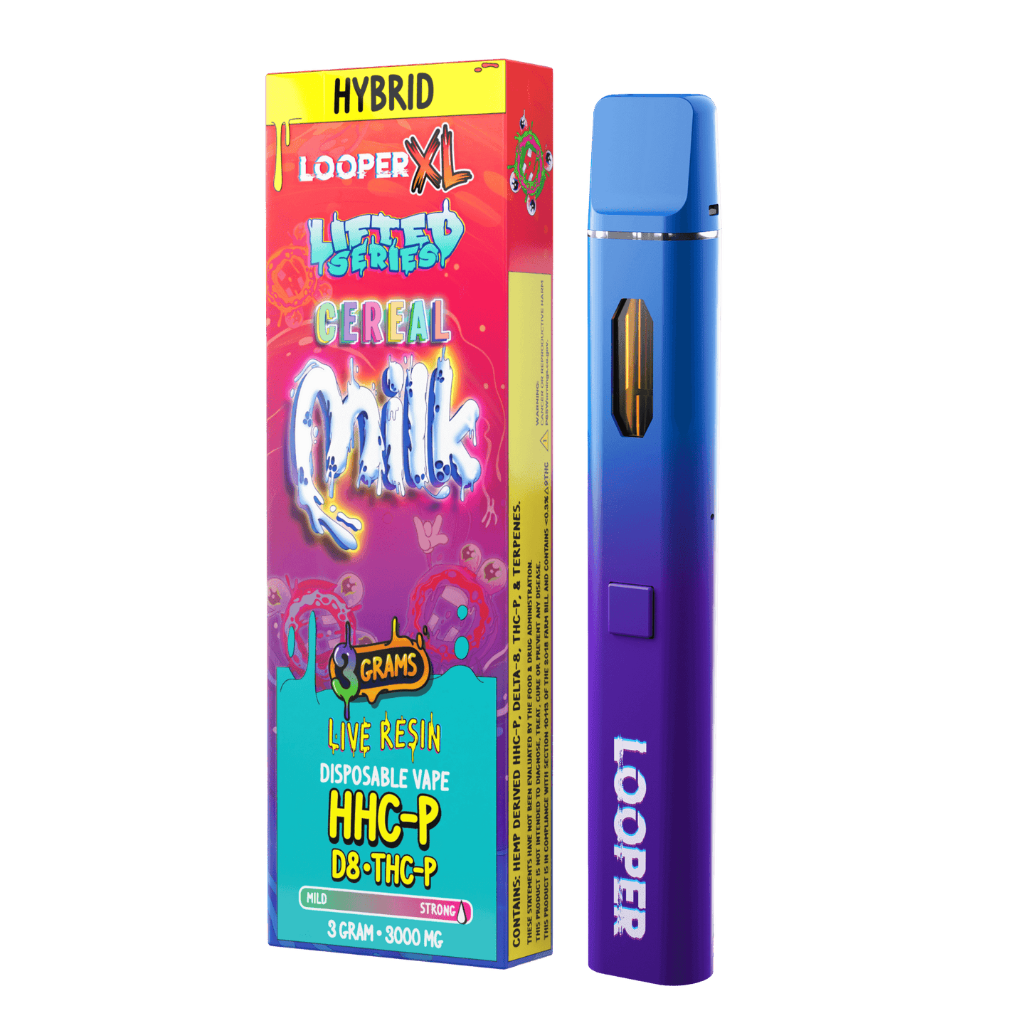 Looper Vape Lifted Series 3G Disposable: Cereal Milk