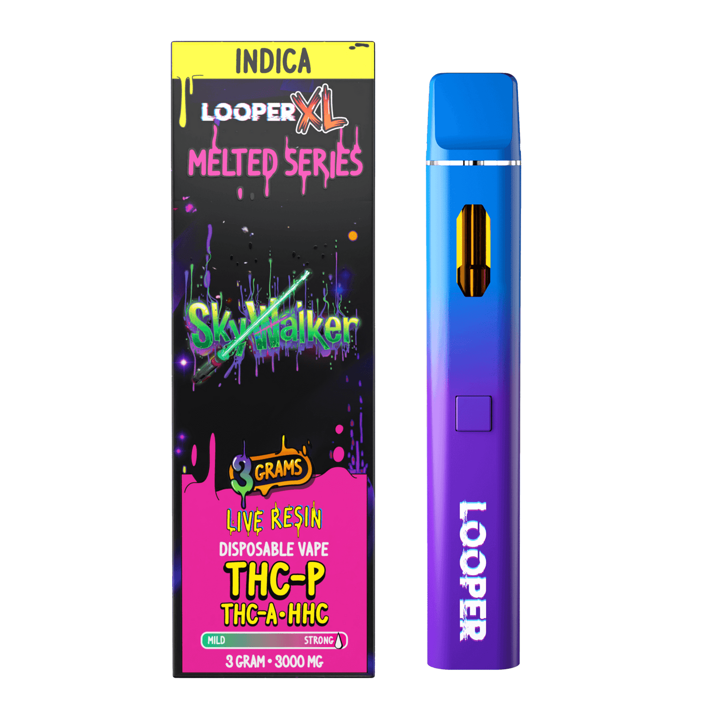 Looper Vape Melted Series 3G Disposable: Skywalker OG