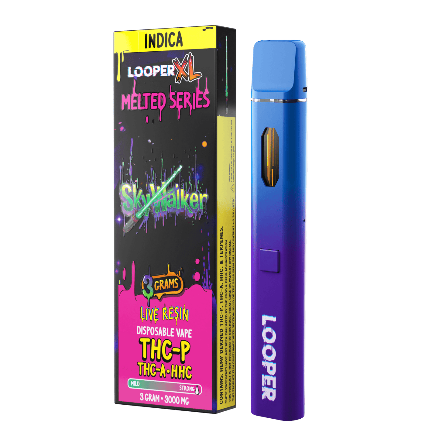 Looper Vape Melted Series 3G Disposable: Skywalker OG