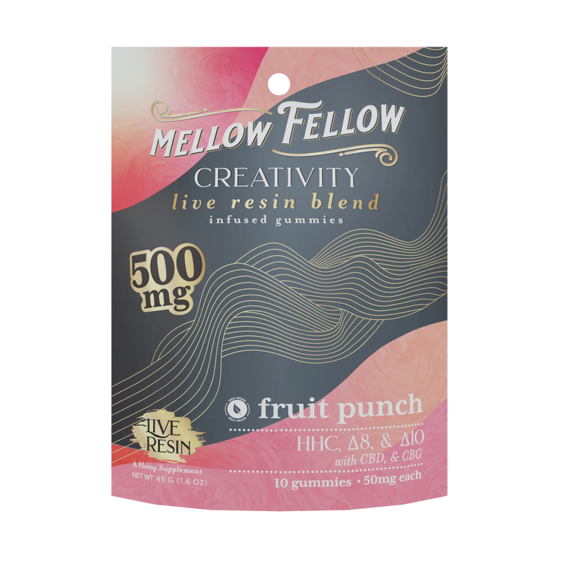 Mellow Fellow Creativity Blend Live Resin M-Fusions Edibles Fruit Punch 500mg Best Sales Price - Edibles