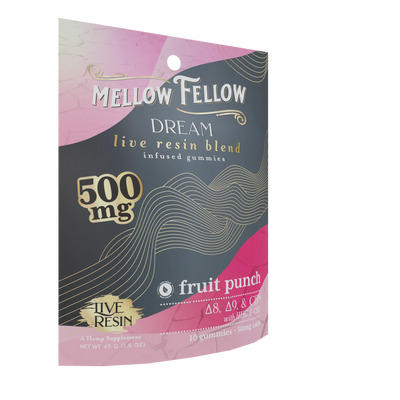 Mellow Fellow Dream Blend Live Resin M-Fusions Edibles Fruit Punch 500mg Best Sales Price - Edibles