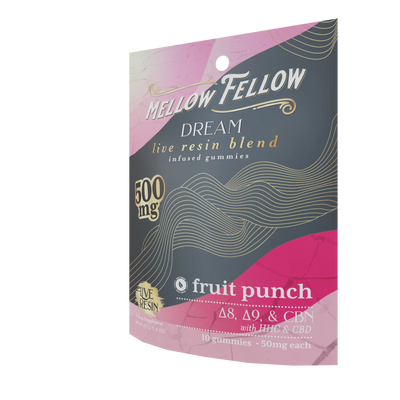 Mellow Fellow Dream Blend Live Resin M-Fusions Edibles Fruit Punch 500mg Best Sales Price - Edibles