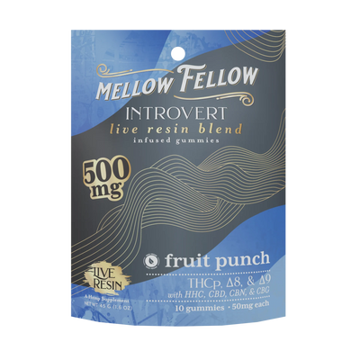 Mellow Fellow Introvert Blend Live Resin M-Fusions Edibles Fruit Punch 500mg Best Sales Price - Edibles
