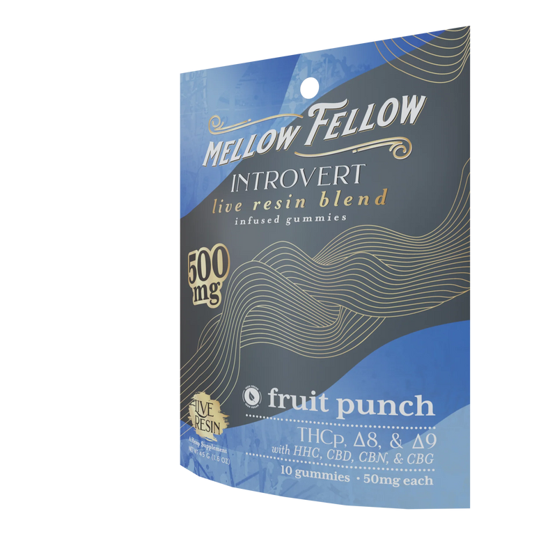 Mellow Fellow Introvert Blend Live Resin M-Fusions Edibles Fruit Punch 500mg Best Sales Price - Edibles
