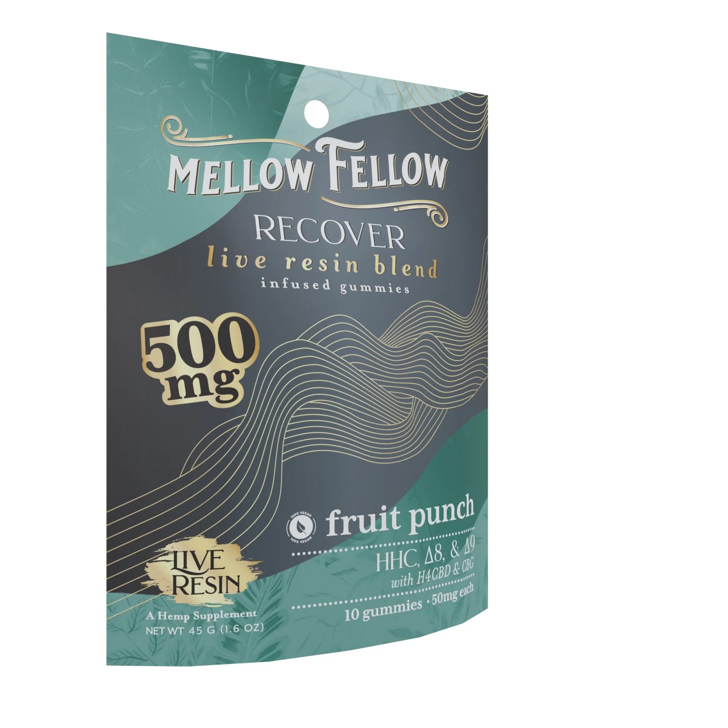 Mellow Fellow Recover Blend Live Resin M-Fusions Edibles Fruit Punch 500mg Best Sales Price - Edibles