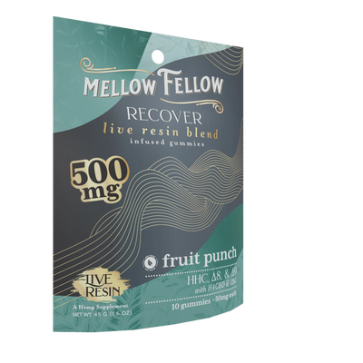 Mellow Fellow Recover Blend Live Resin M-Fusions Edibles Fruit Punch 500mg Best Sales Price - Edibles