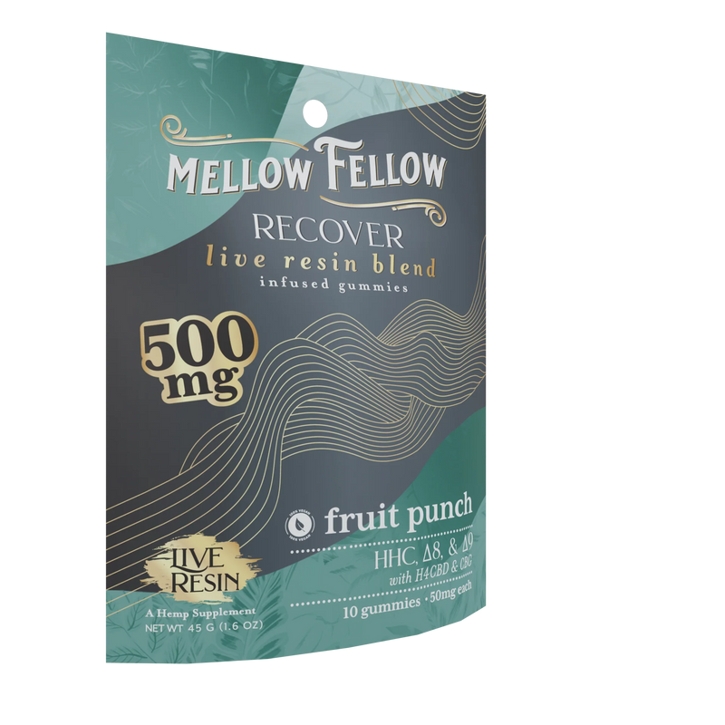 Mellow Fellow Recover Blend Live Resin M-Fusions Edibles Fruit Punch 500mg Best Sales Price - Edibles