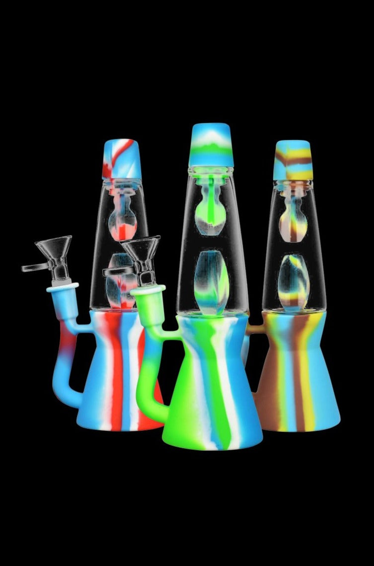 LA Pipes Lava Lamp Silicone Water Pipe Best Sales Price - Smoking Pipes