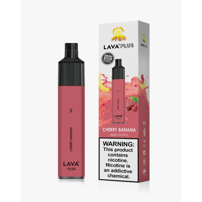 Lava Plus 2600 Puffs Disposable - Cherry Banana Best Sales Price - Disposables