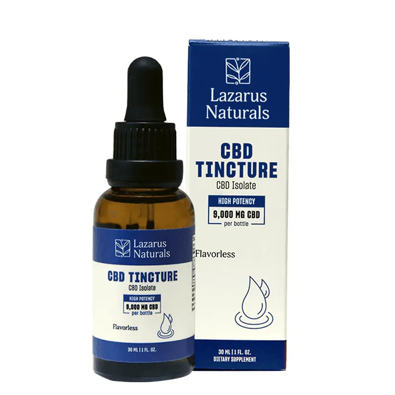 Lazarus Naturals – CBD Tincture – High Potency CBD Isolate – Flavorless – 30ml – 9000mg