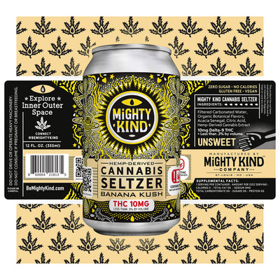 Mighty Kind Drinks: Banana Kush 10mg Best Sales Price - Edibles