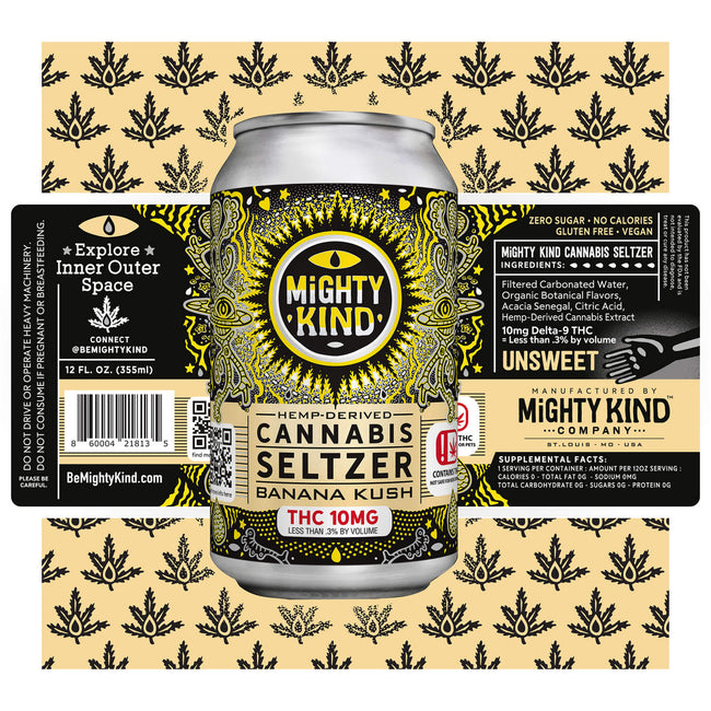 Mighty Kind Drinks: Banana Kush 10mg Best Sales Price - Edibles