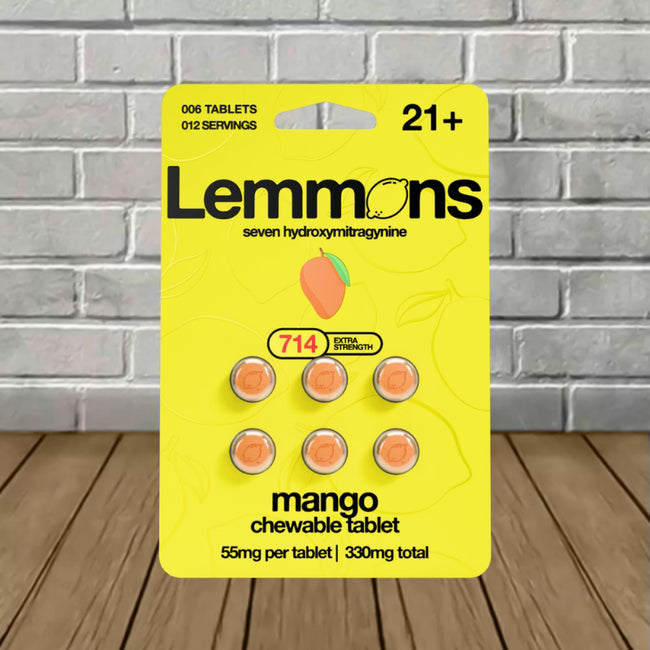 Lemmons Extra Strength 7-Hydroxy Chewable Tablet 330mg