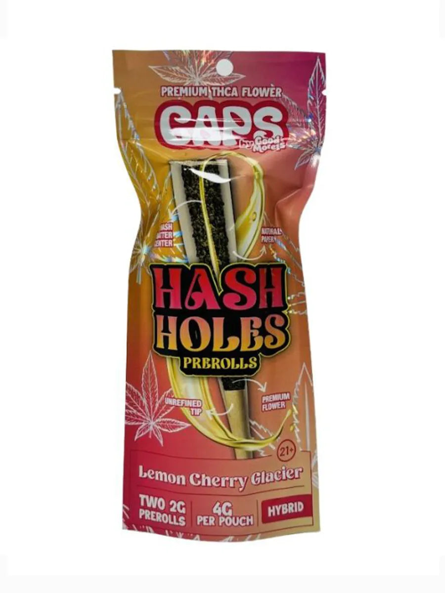 Lemon Cherry Glacier Caps Hash Holes Pre-Rolls 2ct Best Sales Price - Pre Rolls