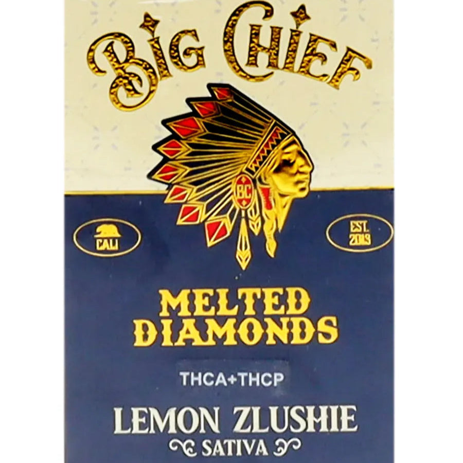 Lemon Zlushie Big Chief Melted Diamonds THCA+THCP Cart 2G