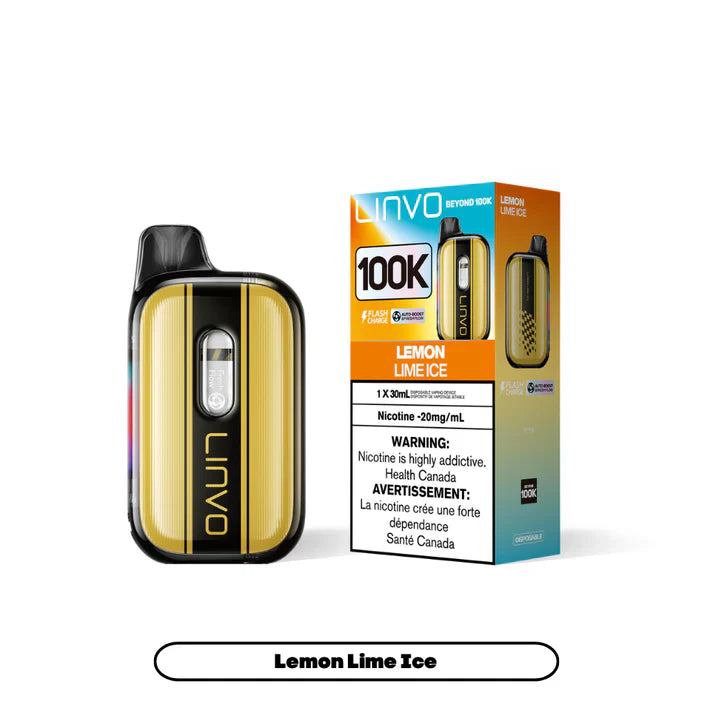 Lemon Lime Ice Linvo Beyond 100K Disposable Vape Best Sales Price - Disposables