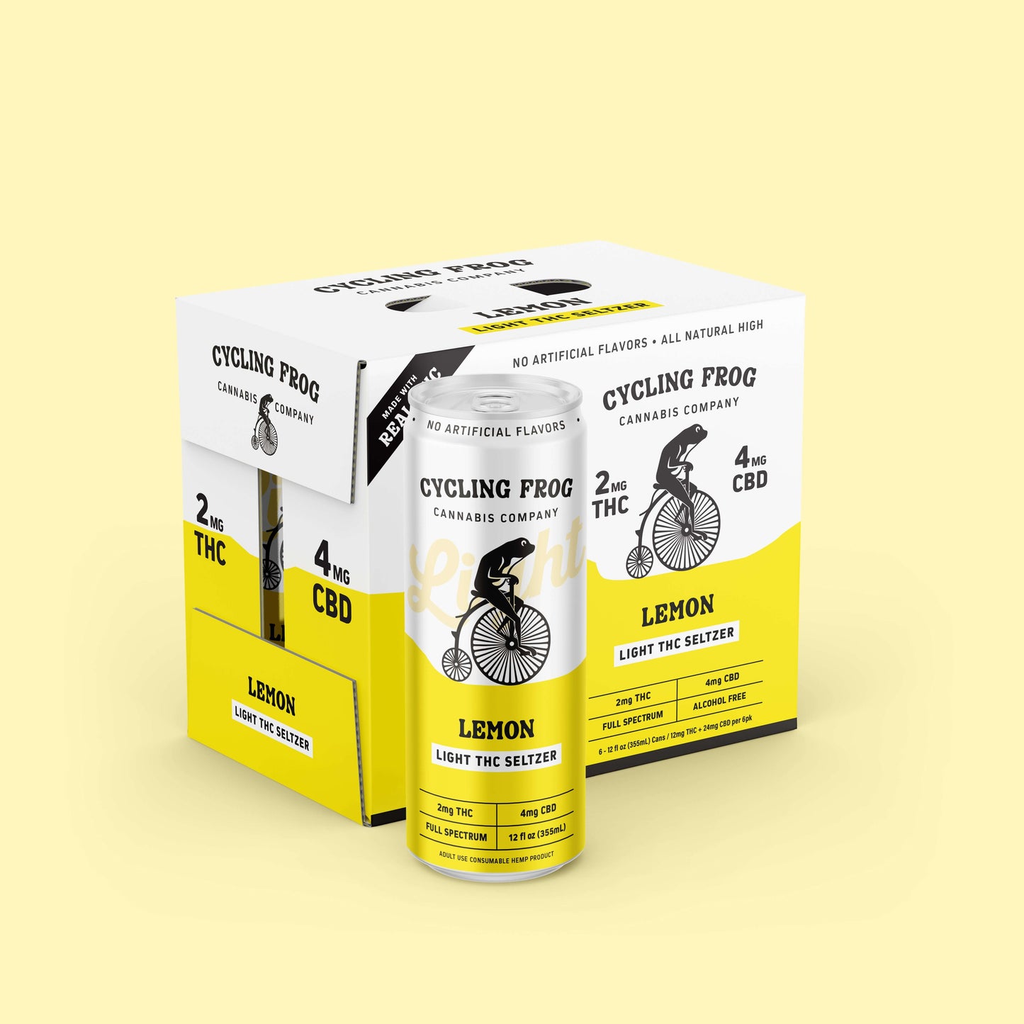 Cycling Frog Lemon THC Light Seltzer