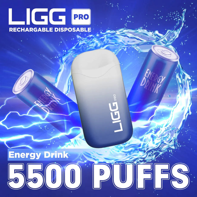 Ligg Pro 5500 Puffs Disposable Vape - Energy Drink Best Sales Price - Disposables