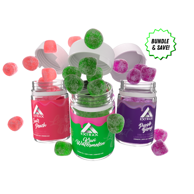 Delta Extrax THCh + THCjd Gummy Bundle | Lights Out Best Sales Price - Gummies