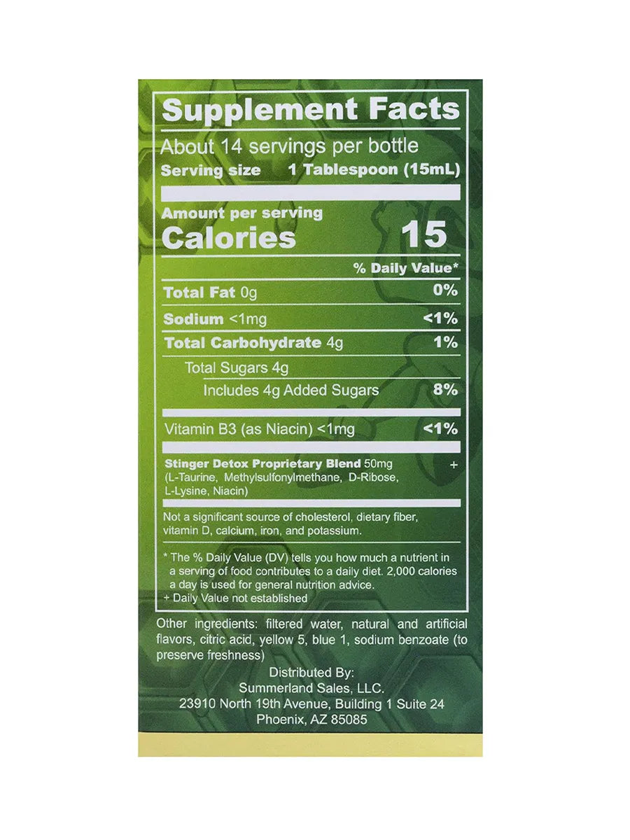 Lime Stinger Detox 5X 7-Day Extra Strength Permanent Drink 8 FL OZ